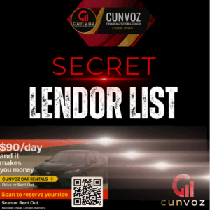 CUNVOZ SECRET LENDORS FULL LIST